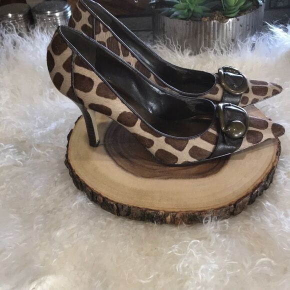 Spotted Real Fur Heels last chance‎ - Picture 6 of 8